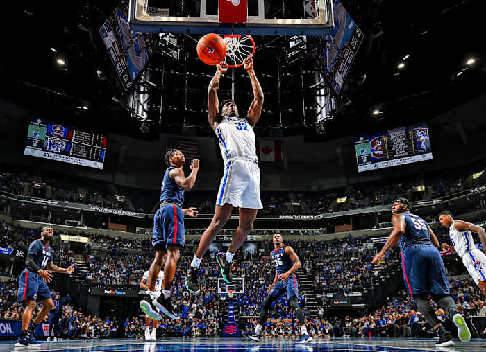 Wiseman's line included 28 points, 11 rebounds and three blocks in 22 minutes in his Memphis debut against South Carolina State last year, but he'd get to play only two more games for the Tigers.